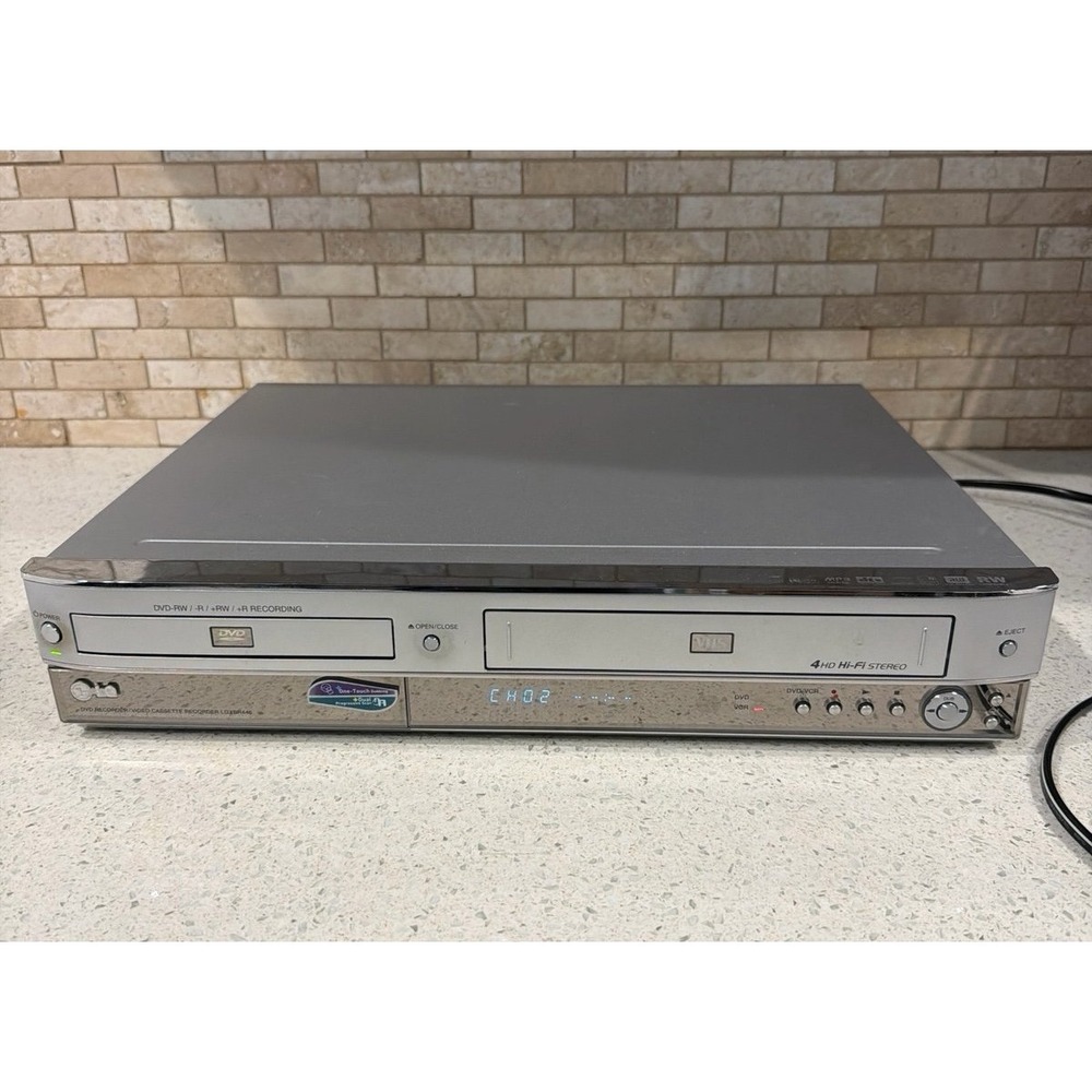 LG LGXBR446 DVD Recorder VHS VCR Combo Player Recorder Tested Working